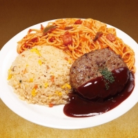(ハンバーグ)メガ盛りトルコライス